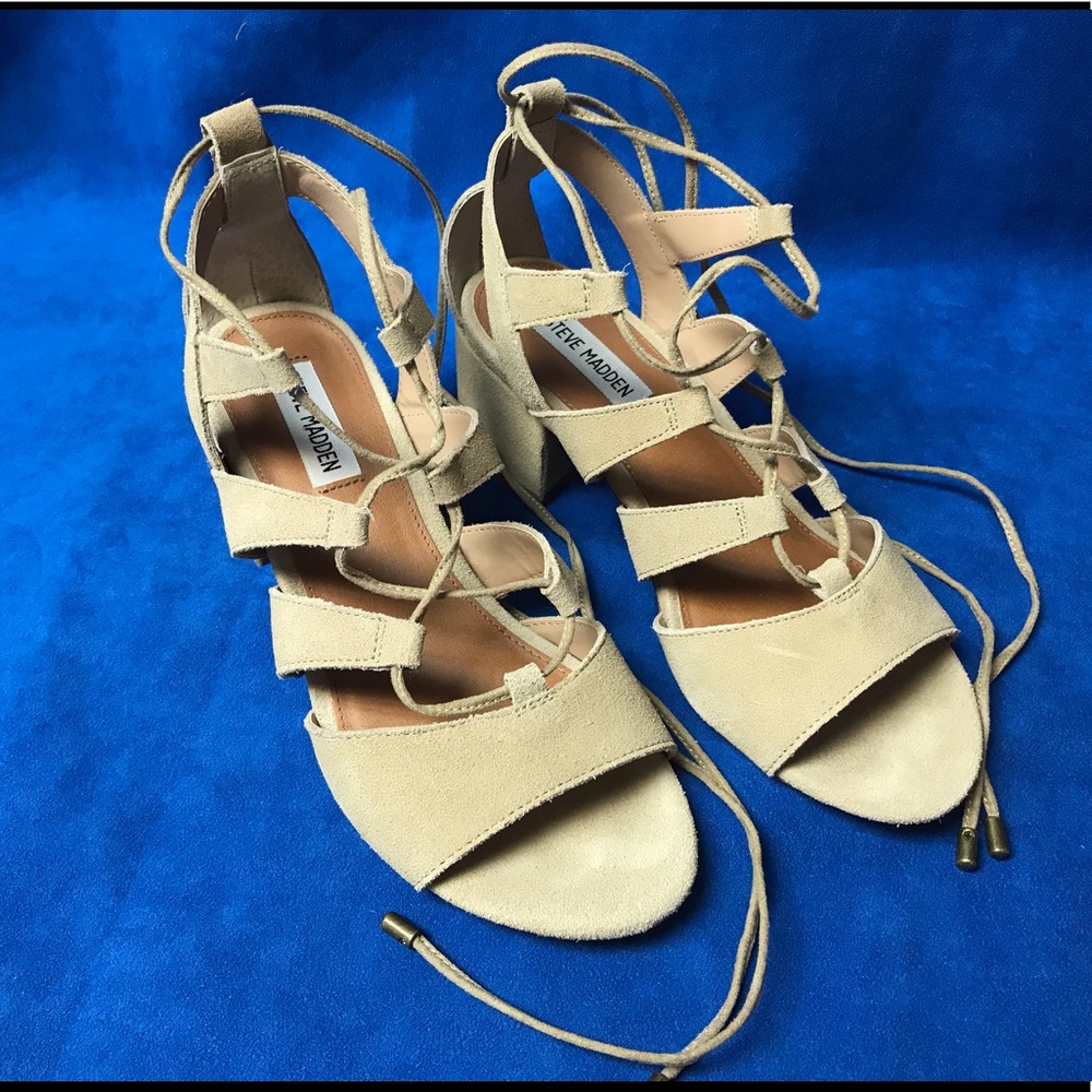 Steve Madden suede lace up sandals
